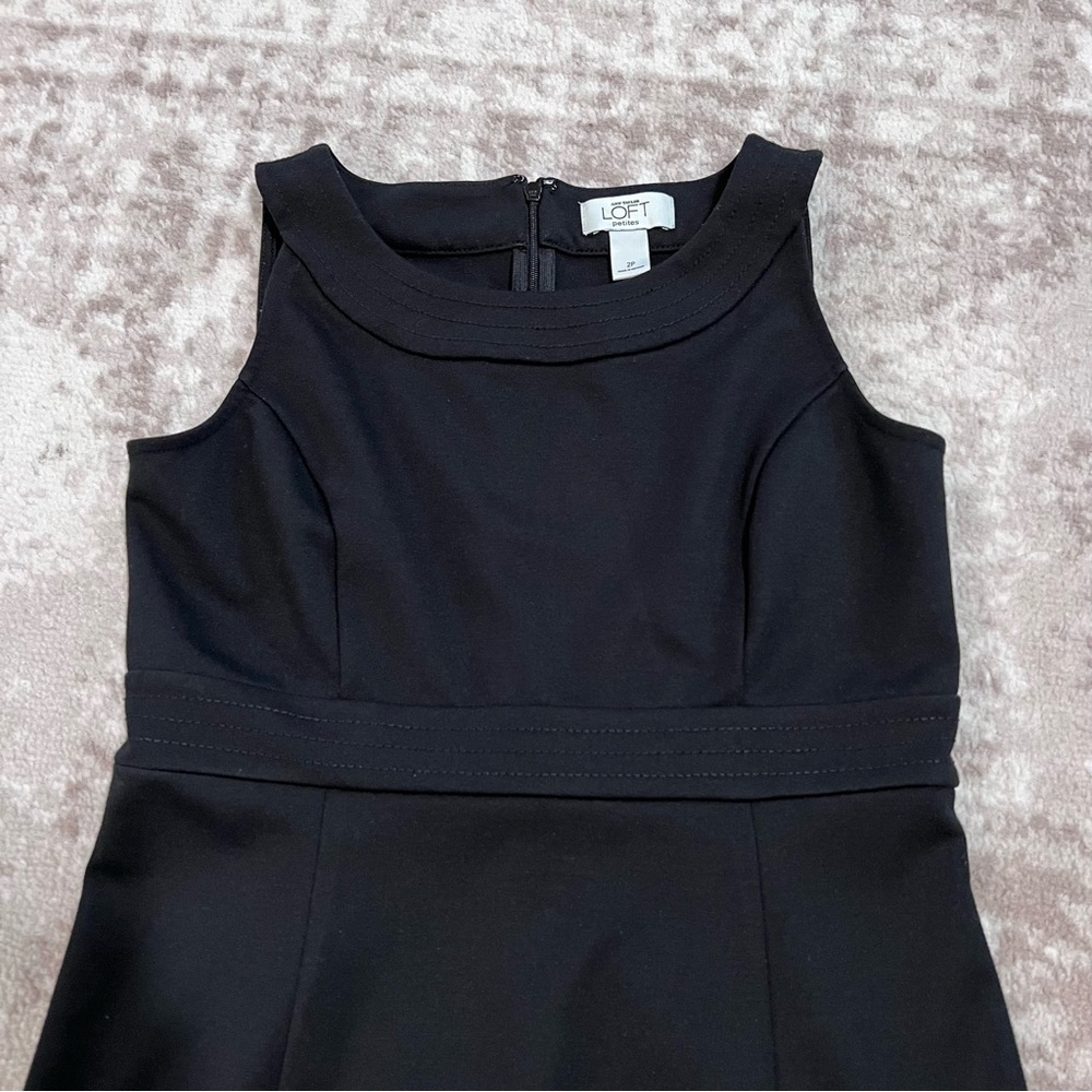 Little Black dress Anne Taylor Loft size 2P sleeveless tank